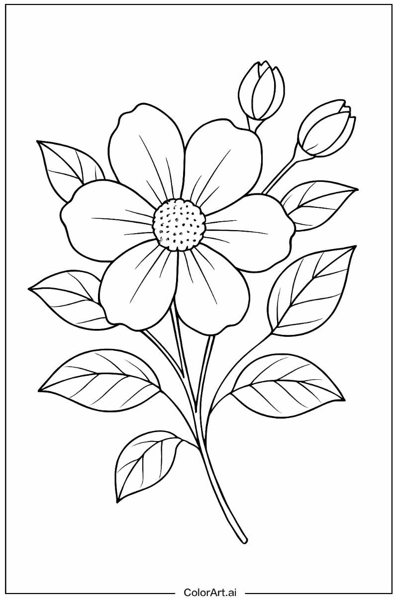 28 Free Flower Coloring Pages