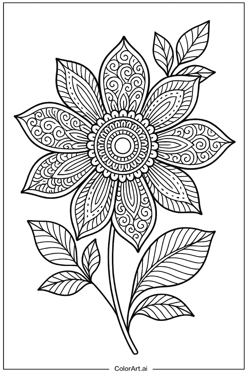 Flower Detailed Art 3