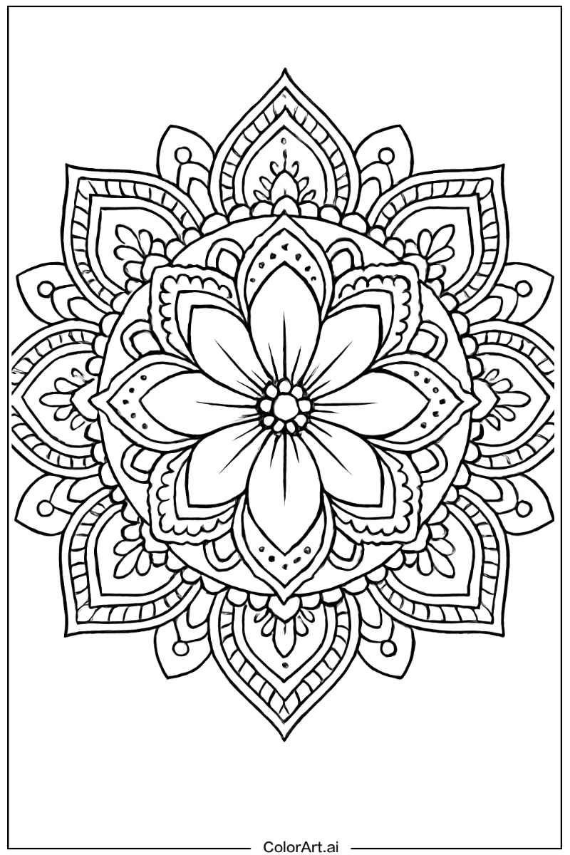 Flower Mandala Style 3