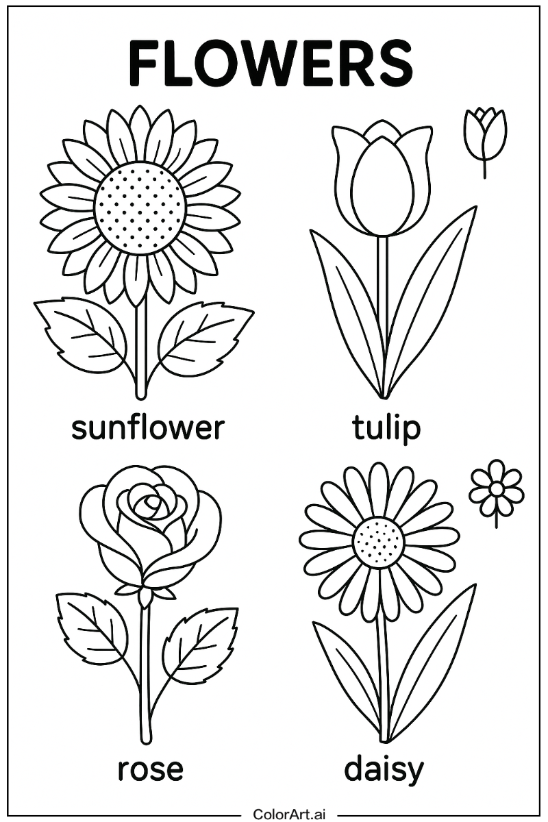 Flower Educational Art 3