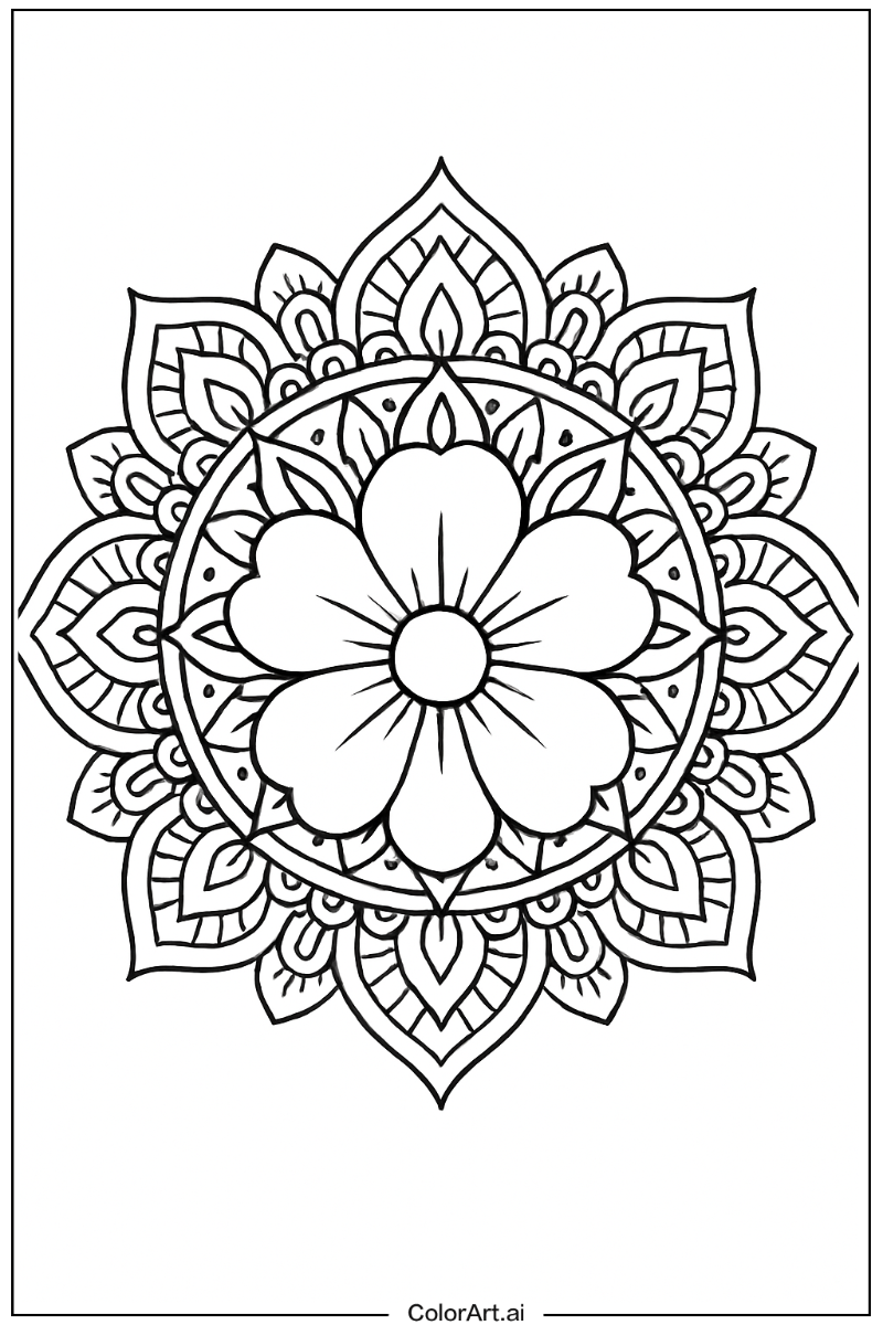 Flower Mandala Style