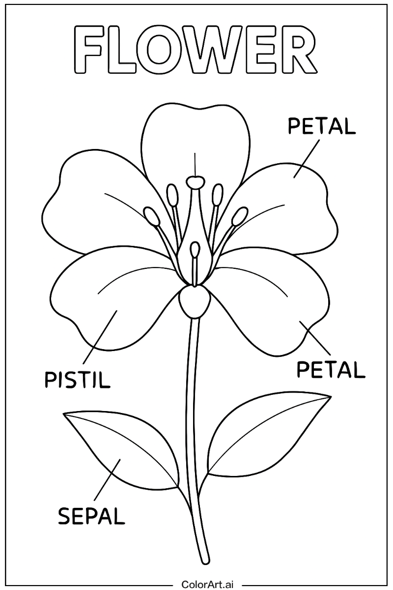 Flower Educational Art