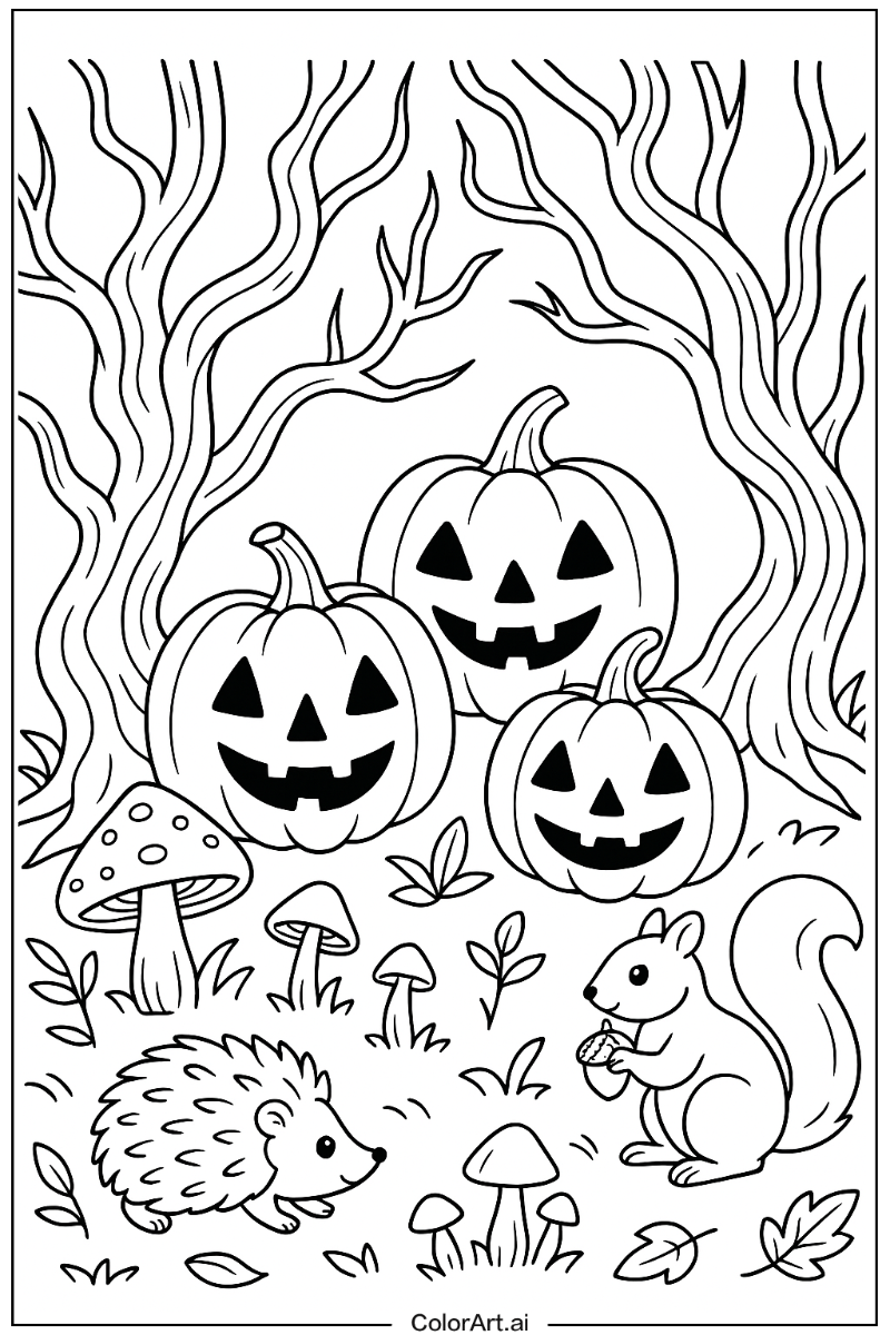 Enchanted Halloween Forest