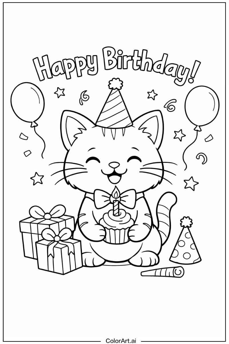 Cat Happy Birthday