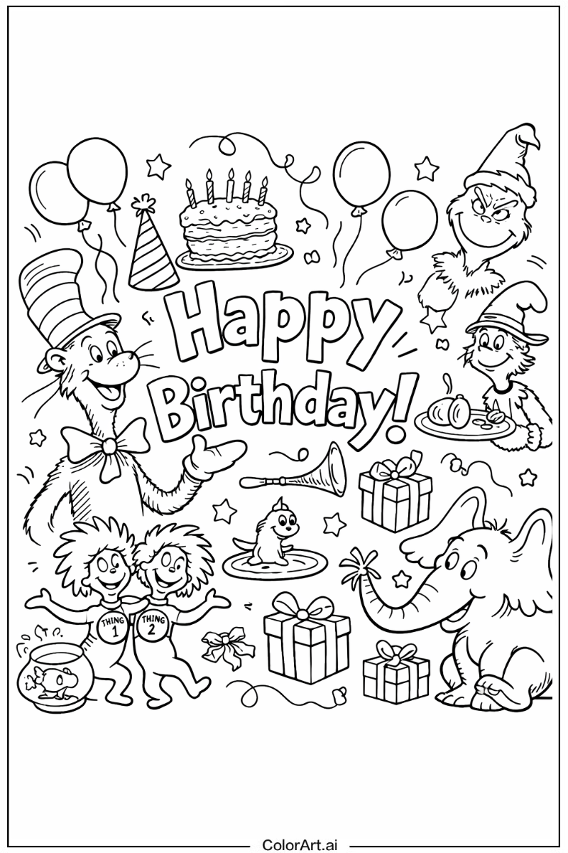 Dr seuss Happy Birthday