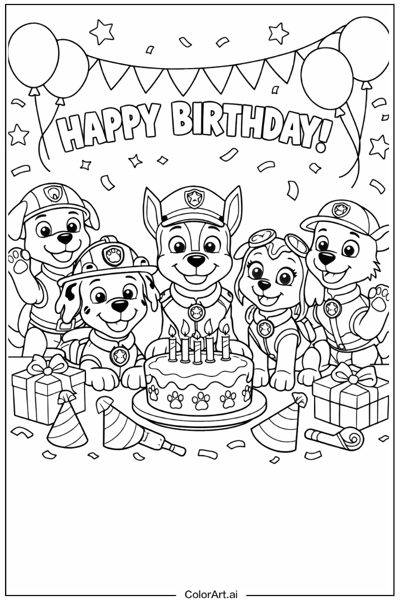Paw patrol Happy Birthday