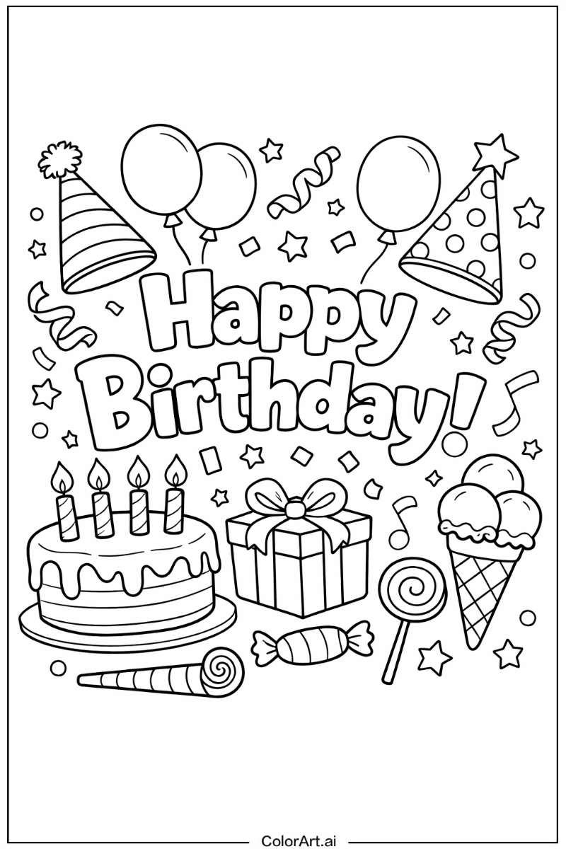 Print Happy Birthday 2