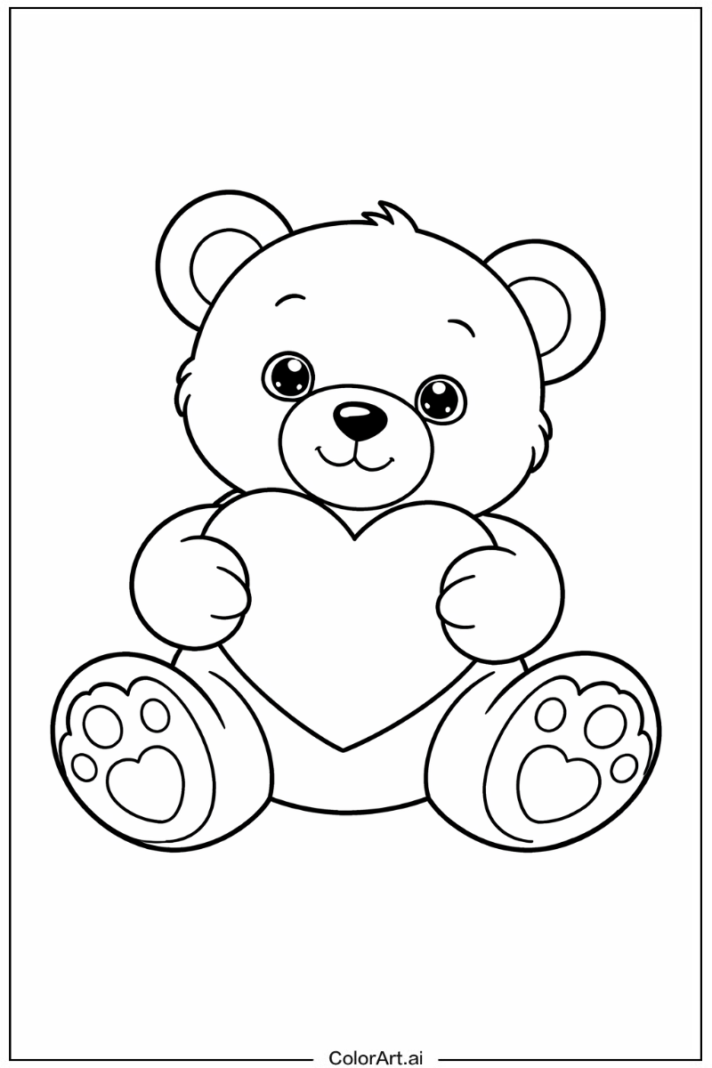 Teddy bear Heart