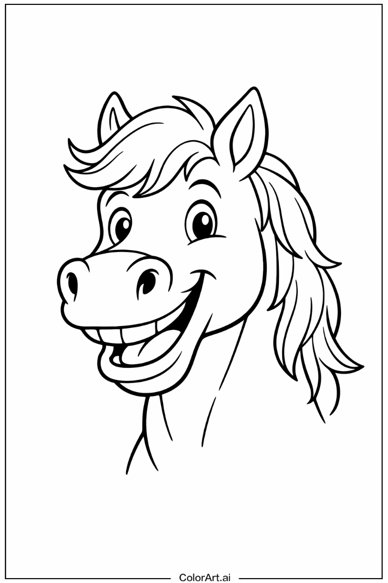 Happy Horse Portrait 2