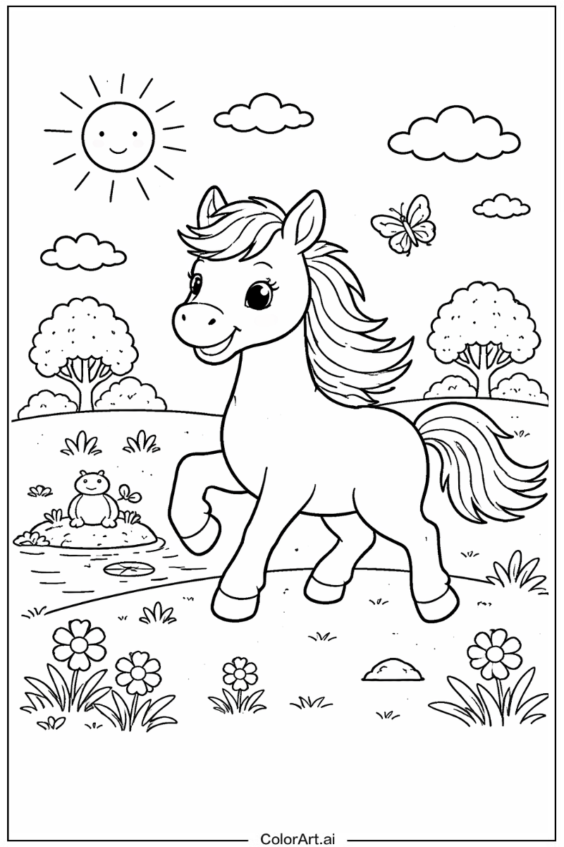 Horse Playing Outside 2