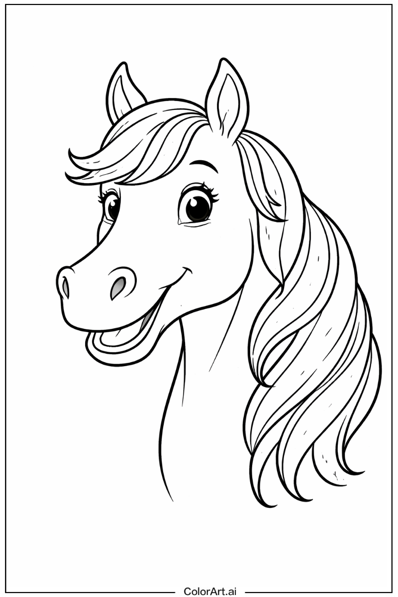 Happy Horse Portrait 3