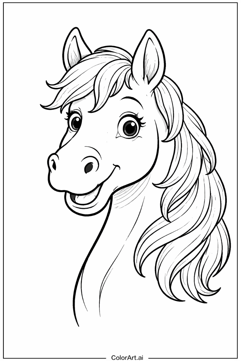 Happy Horse Portrait 4