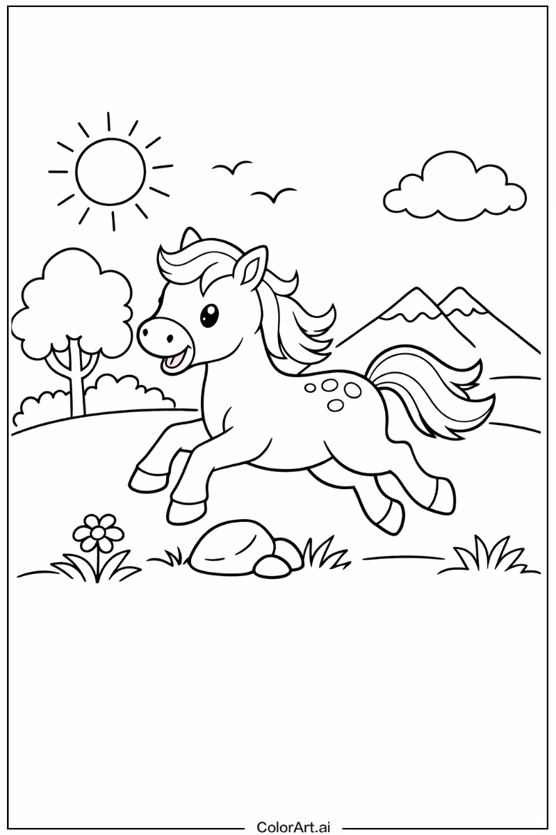 Horse Playing Outside 4