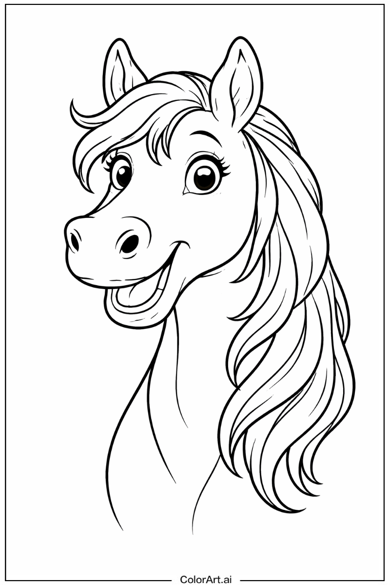 Happy Horse Portrait