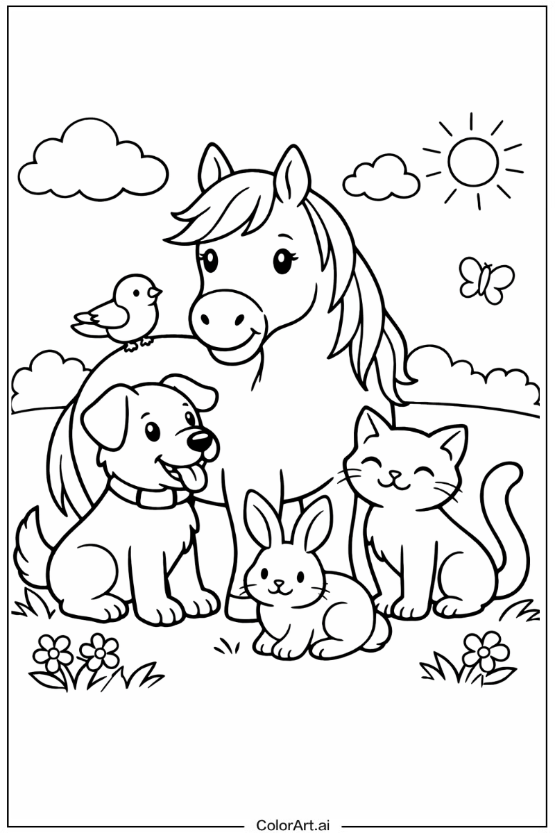 Horse with Friends