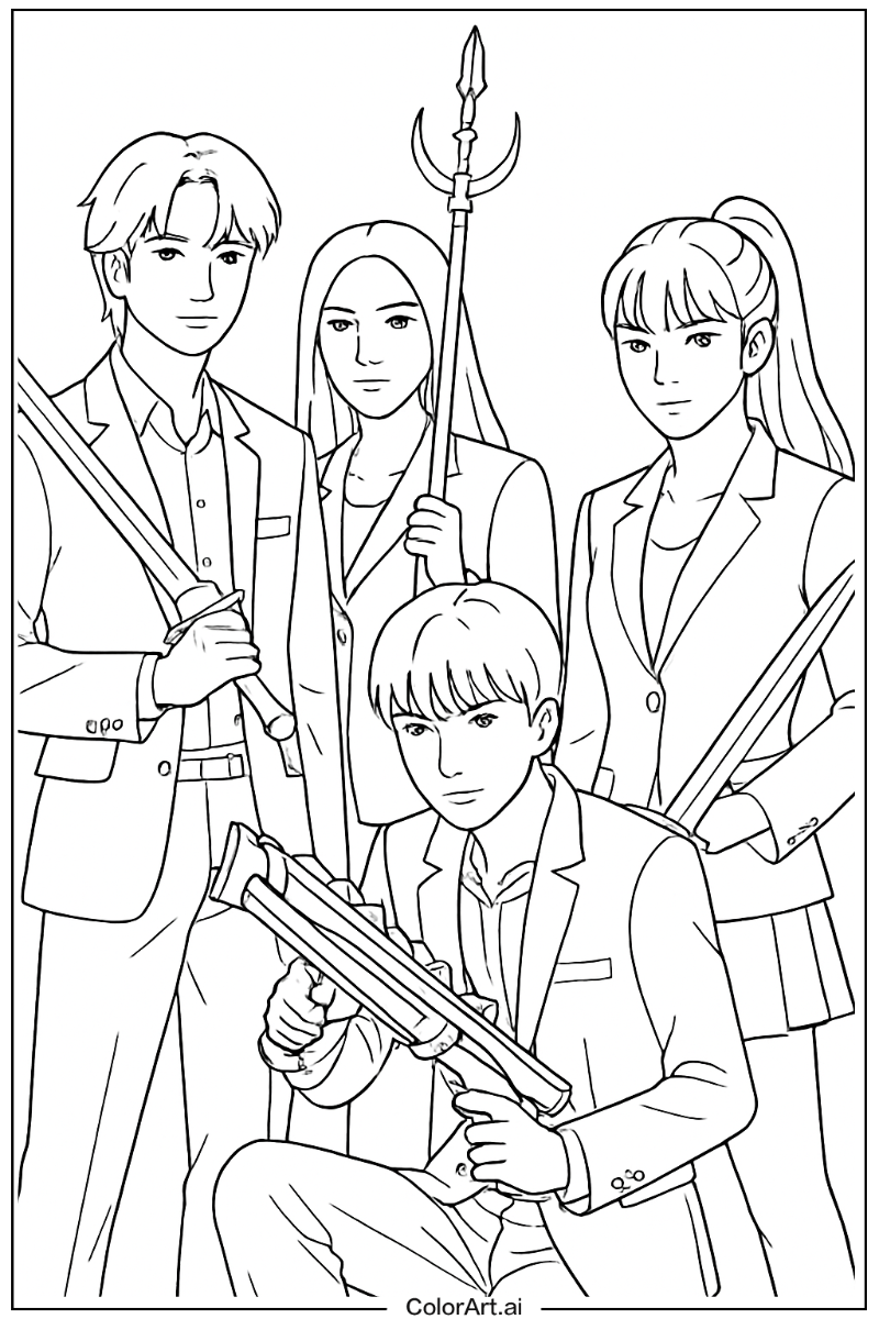 28 Free Kpop demon hunters Coloring Pages