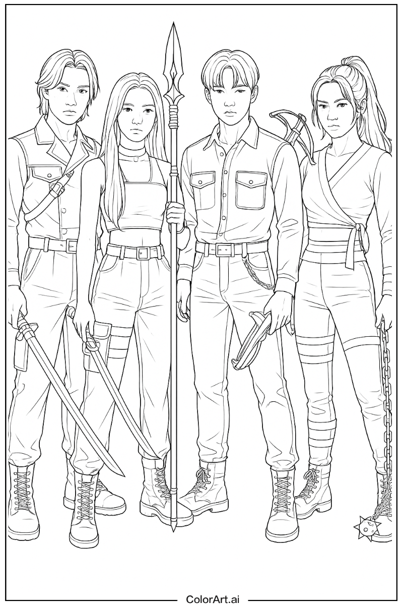 Kpop demon hunters Realistic Style