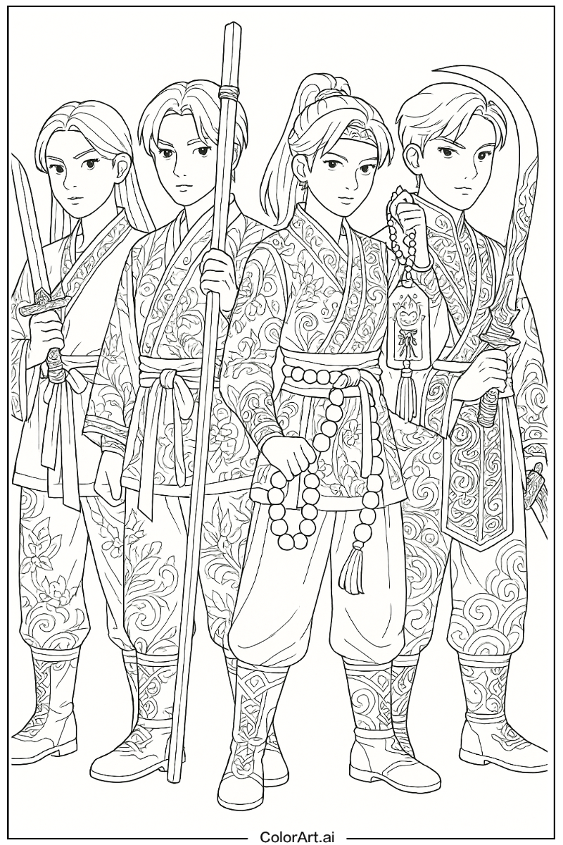 Kpop demon hunters Detailed Art 2