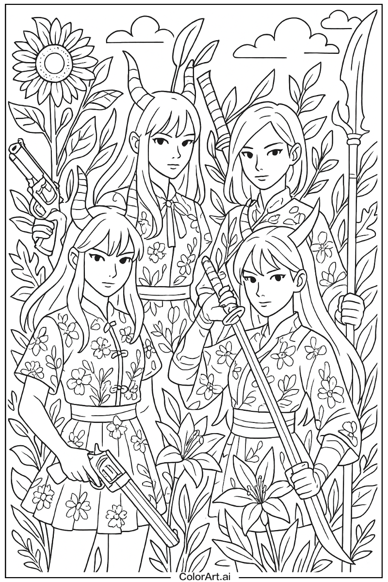 Kpop demon hunters Nature Theme 2