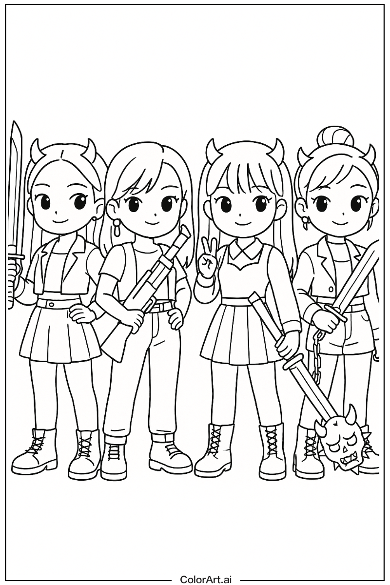 Kpop demon hunters Cute Style