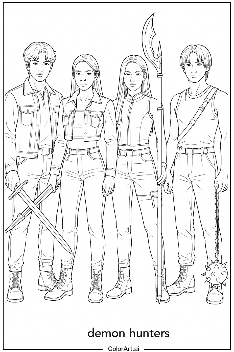 Kpop demon hunters Realistic Style 2