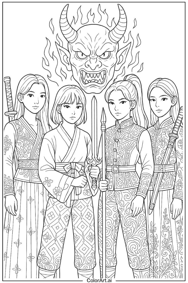 Kpop demon hunters Detailed Art 3