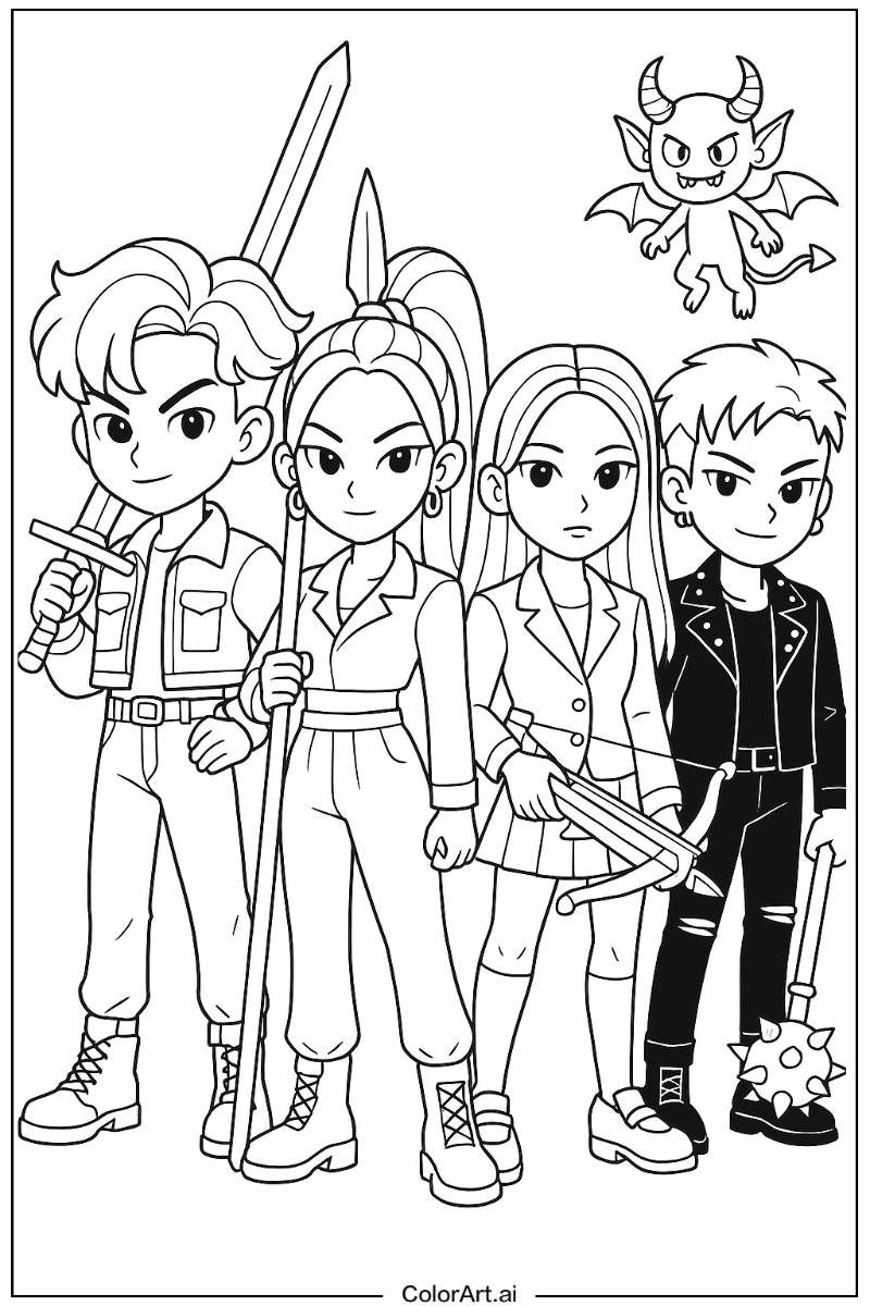 Kpop demon hunters Cartoon Fun 3