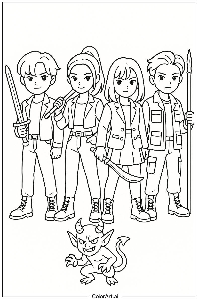 Kpop demon hunters Scene Design