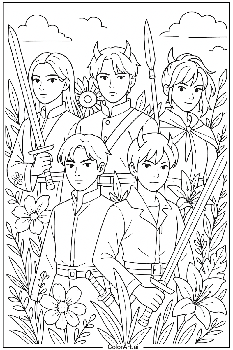 Kpop demon hunters Nature Theme