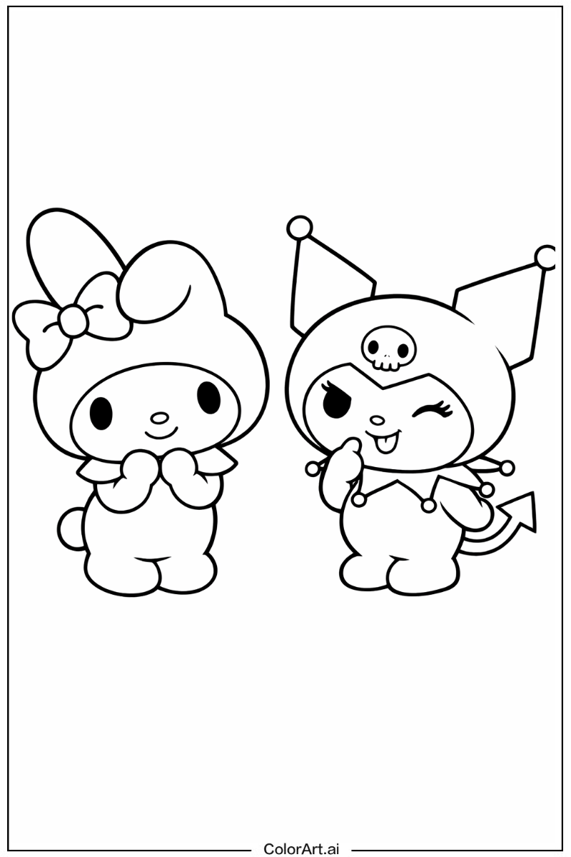 Melody and kuromi Kuromi 2