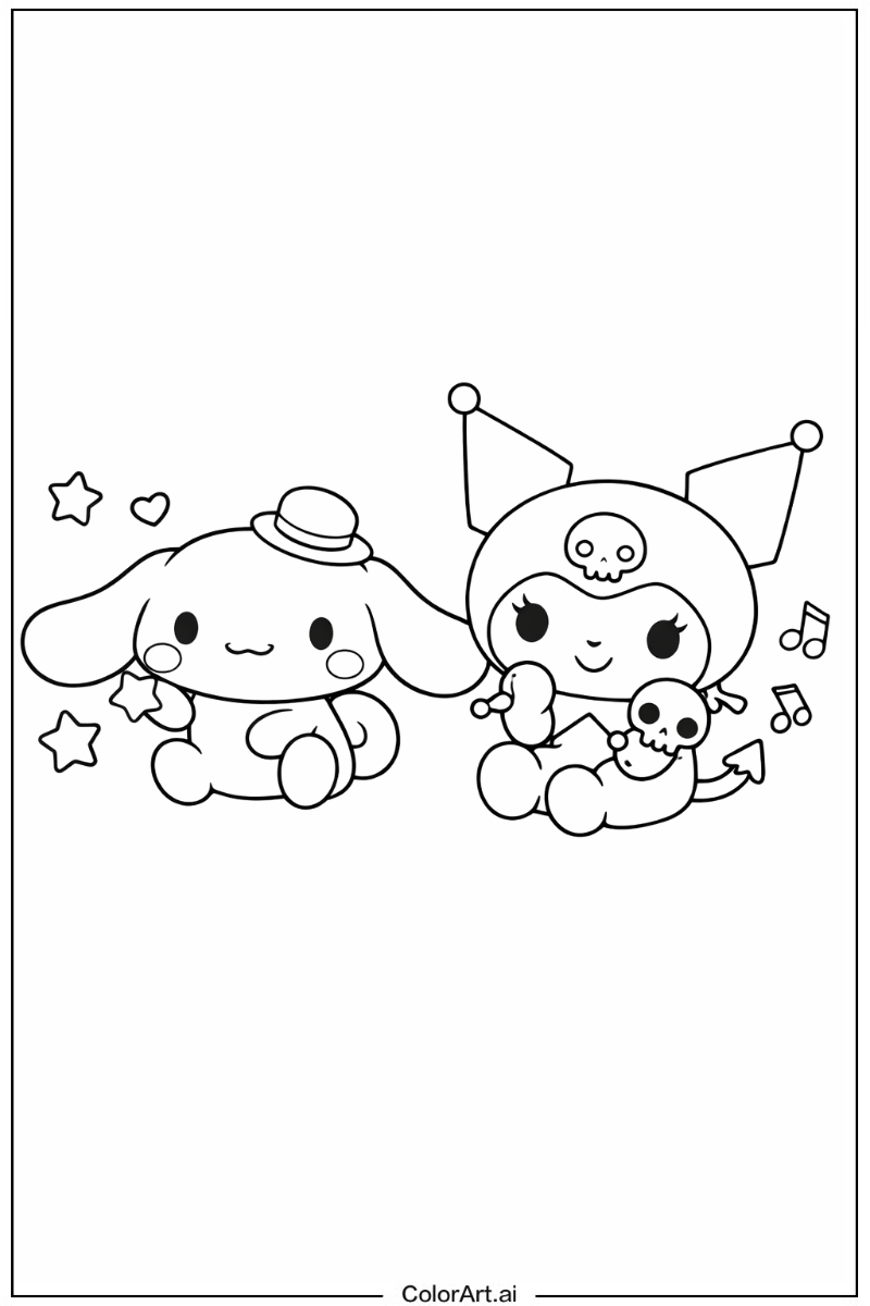 Cinnamoroll and kuromi Kuromi 3