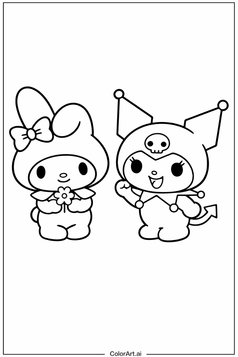 Melody and kuromi Kuromi 4