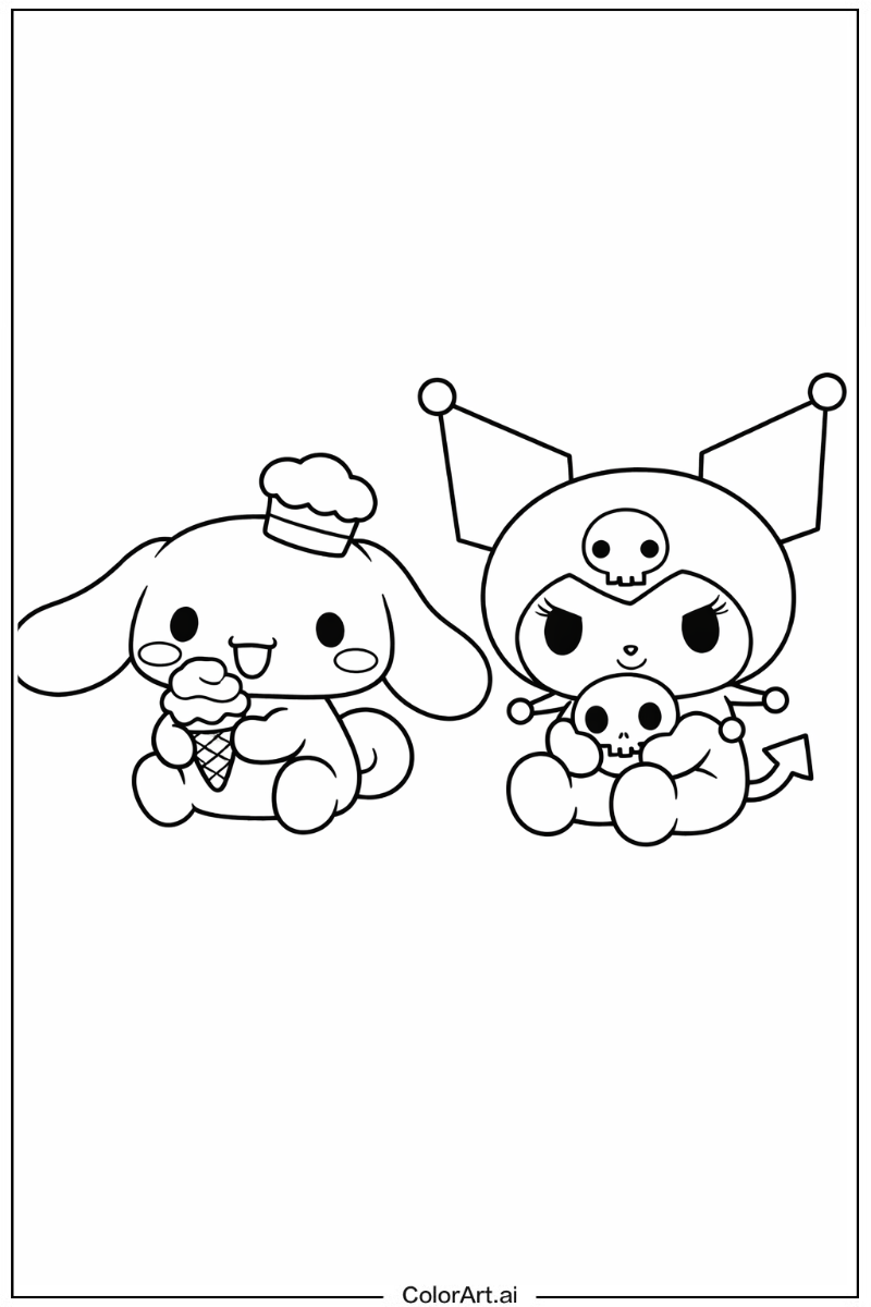 Cinnamoroll and kuromi Kuromi 4