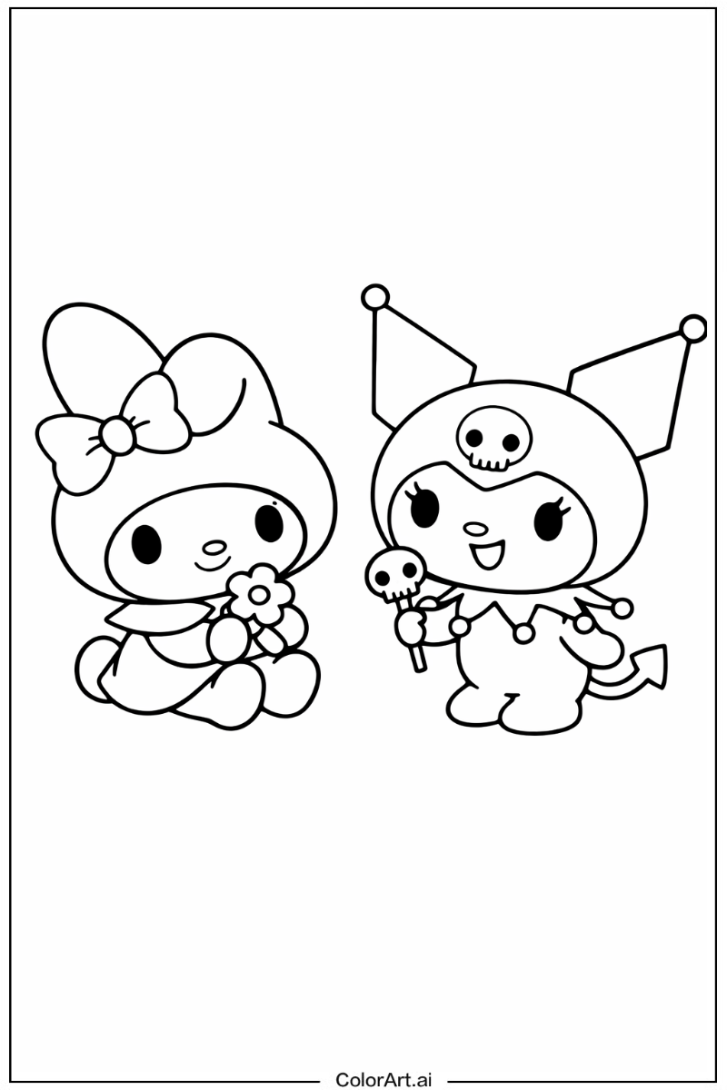 Melody and kuromi Kuromi 5