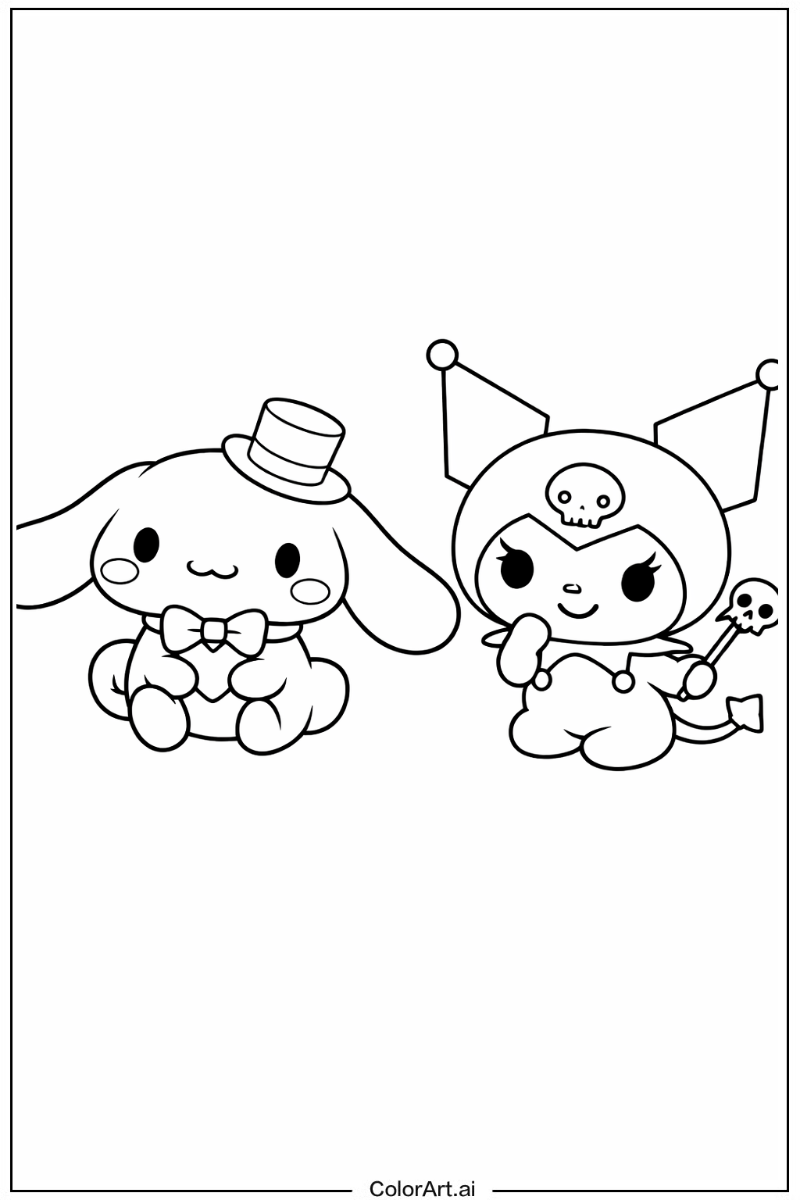 Cinnamoroll and kuromi Kuromi
