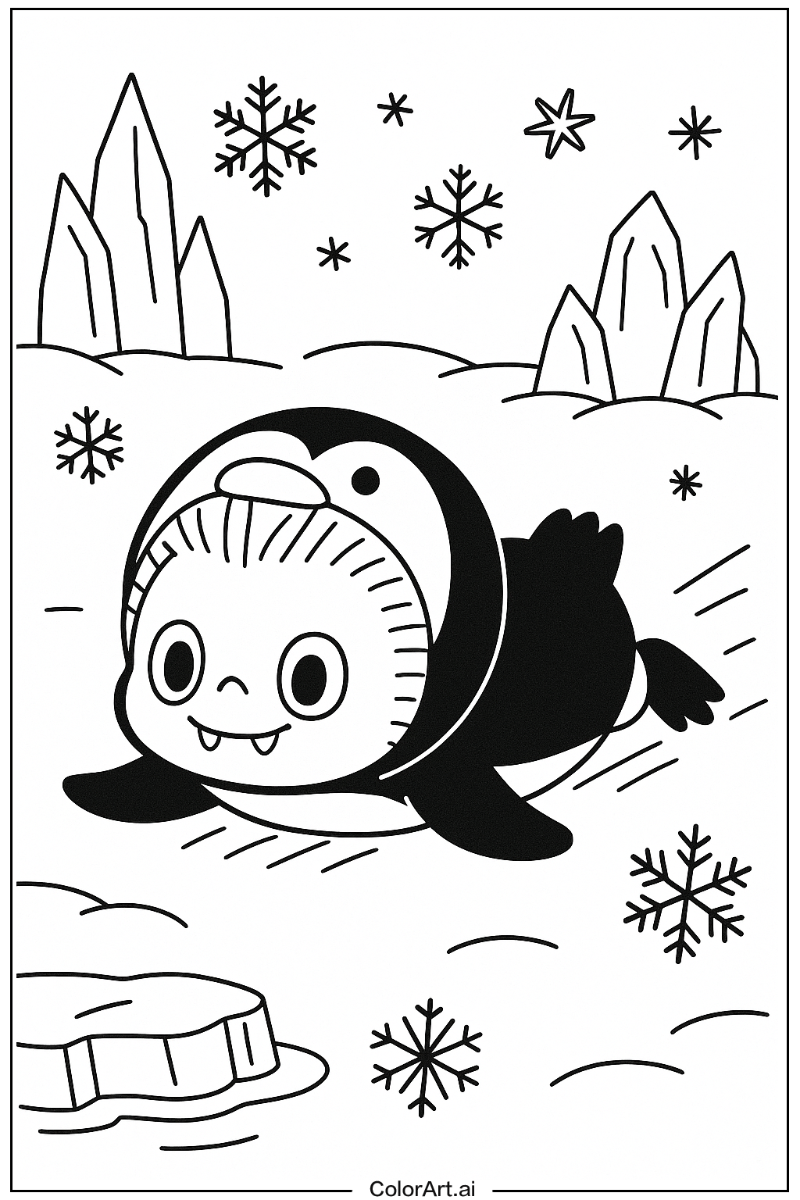 Arctic Labubu Penguin