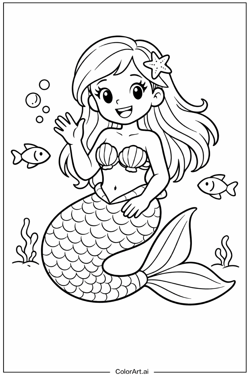 Happy Mermaid Portrait 2