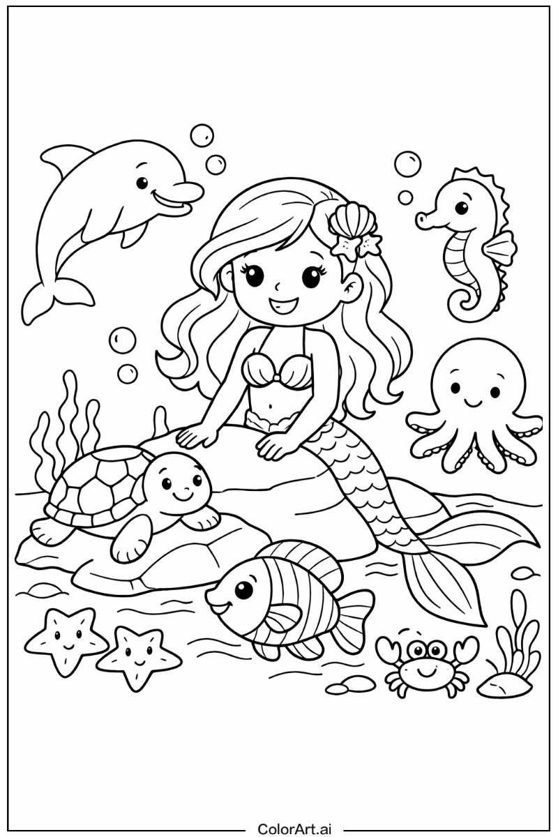 mermaid with Friends 2