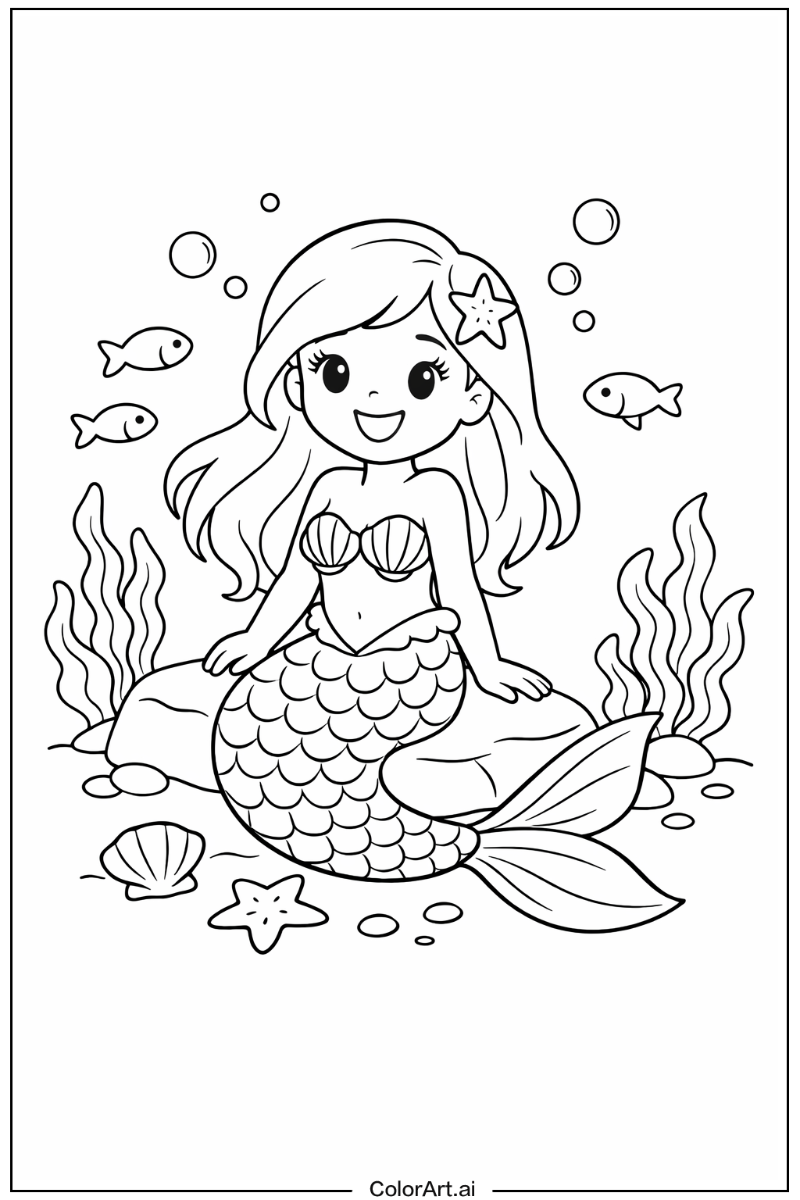 Smiling mermaid 2