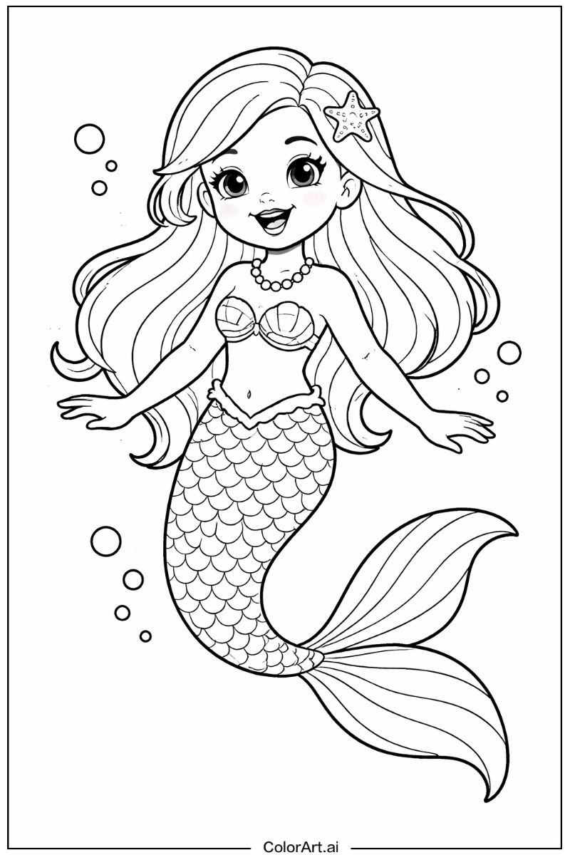 Happy Mermaid Portrait 3