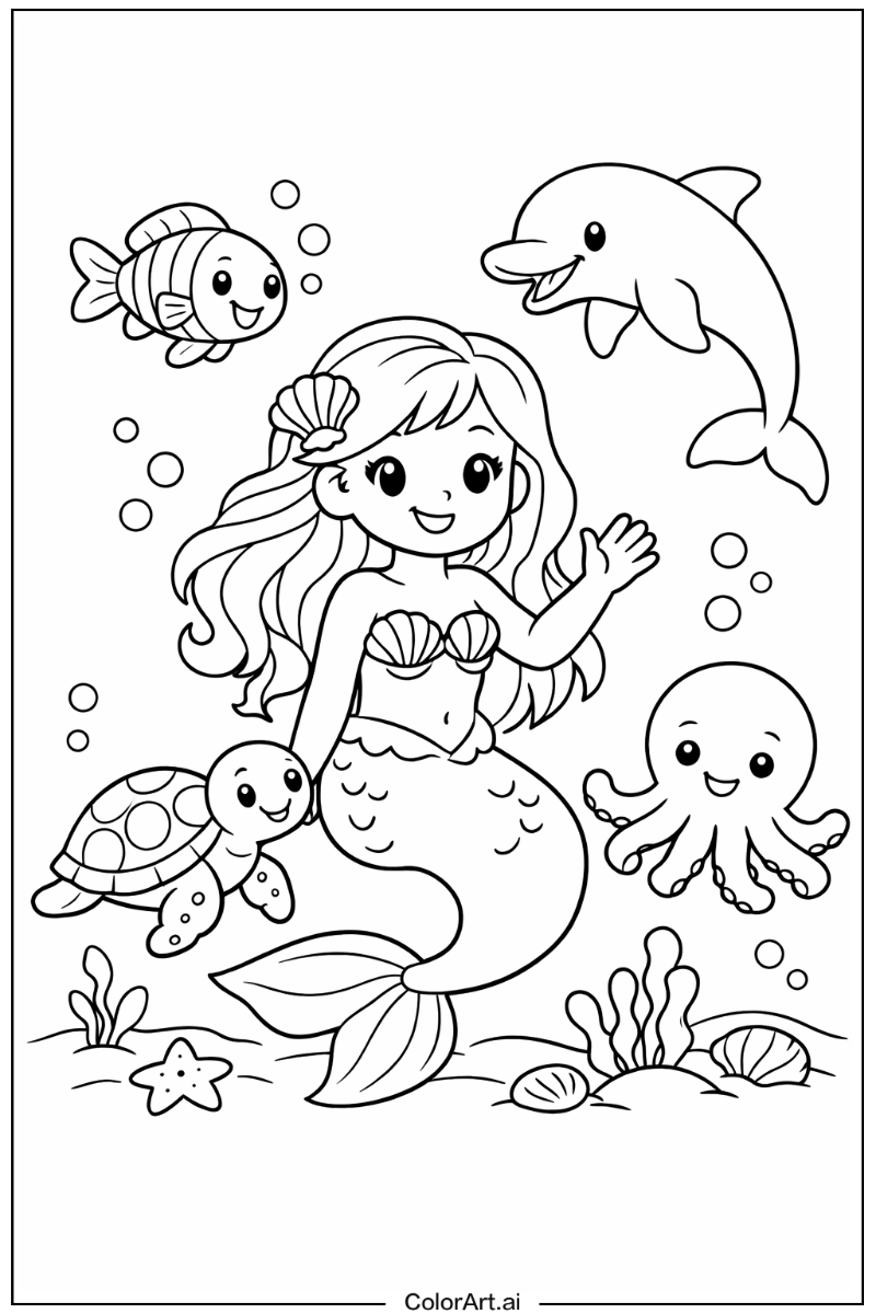 mermaid with Friends 3