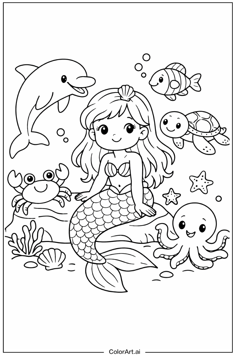 Mermaid with Friends 3