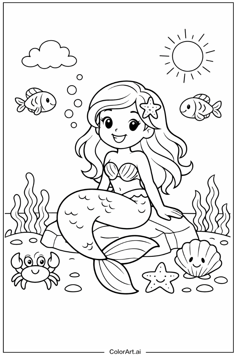 Smiling mermaid 3