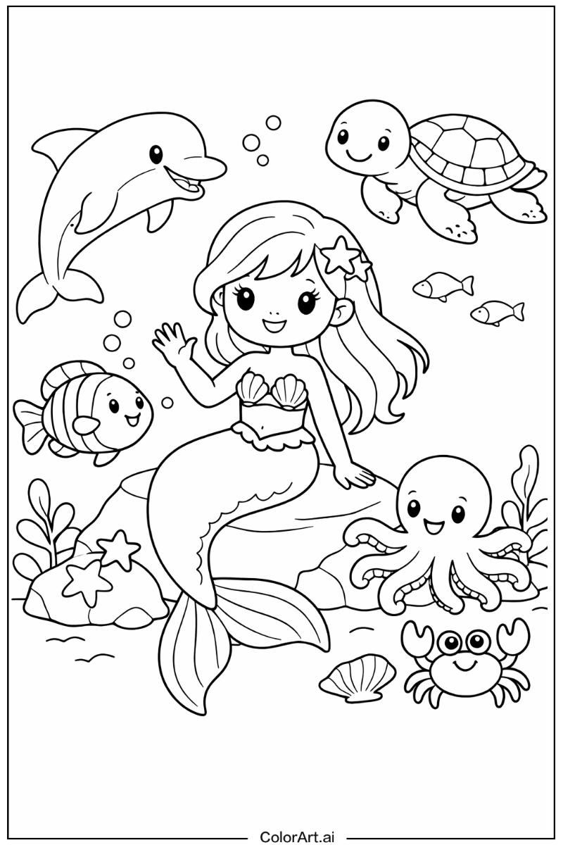 mermaid with Friends 4