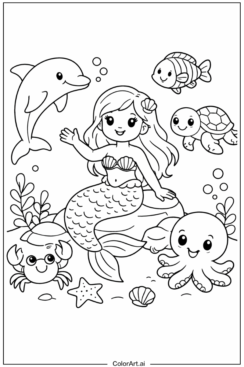 mermaid with Friends