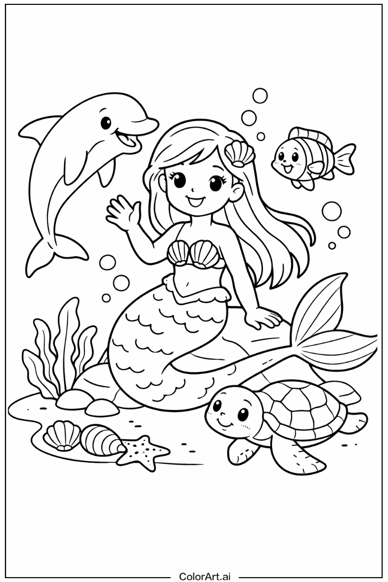 Mermaid with Friends