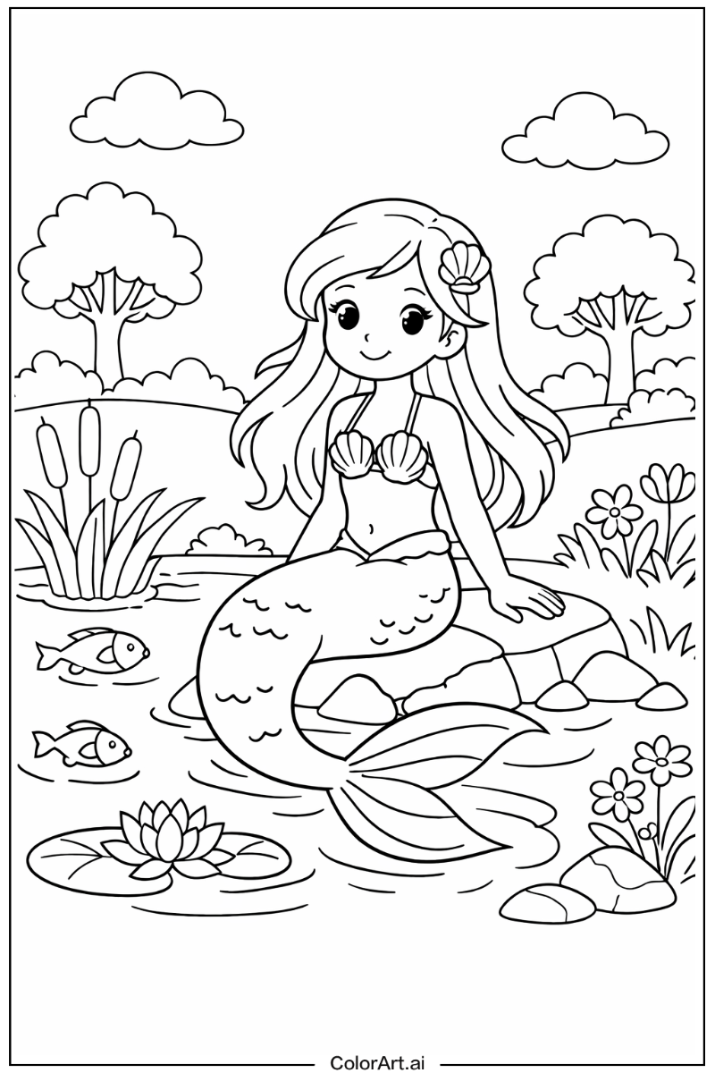 mermaid in Nature