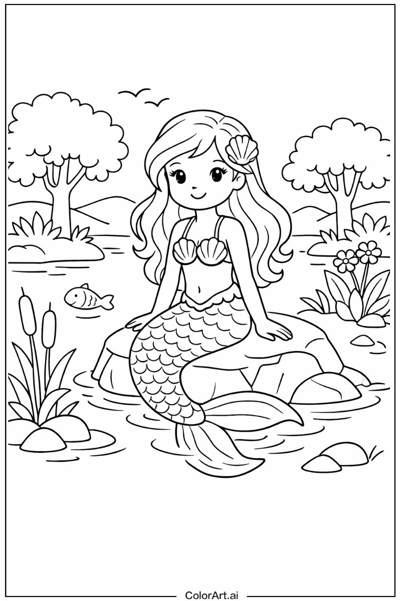 Mermaid in Nature