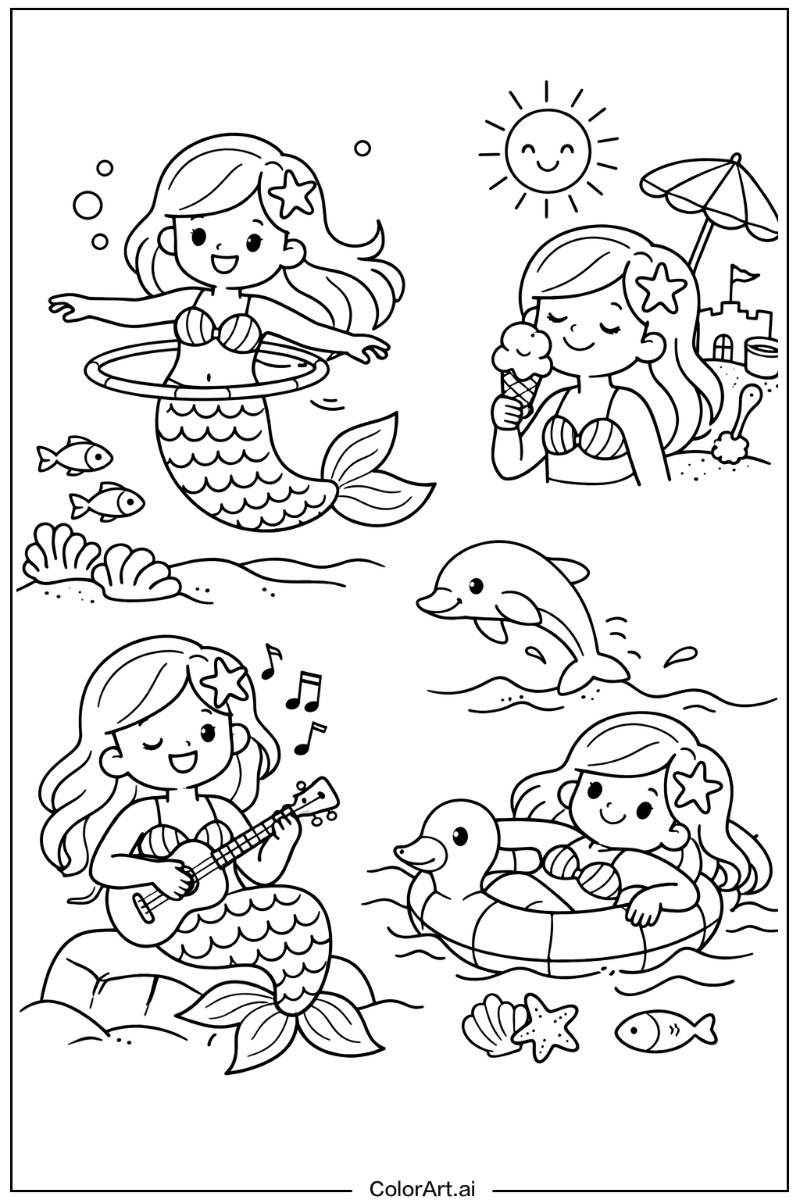 Mermaid Having Fun