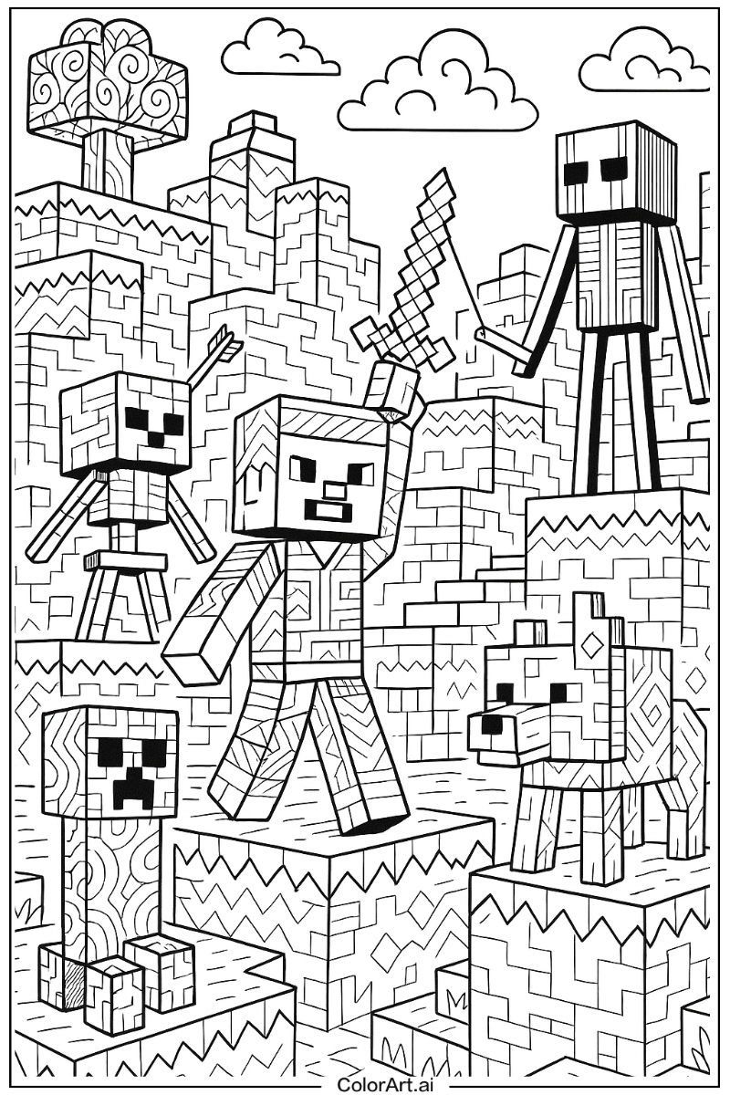 Minecraft Detailed Art 2